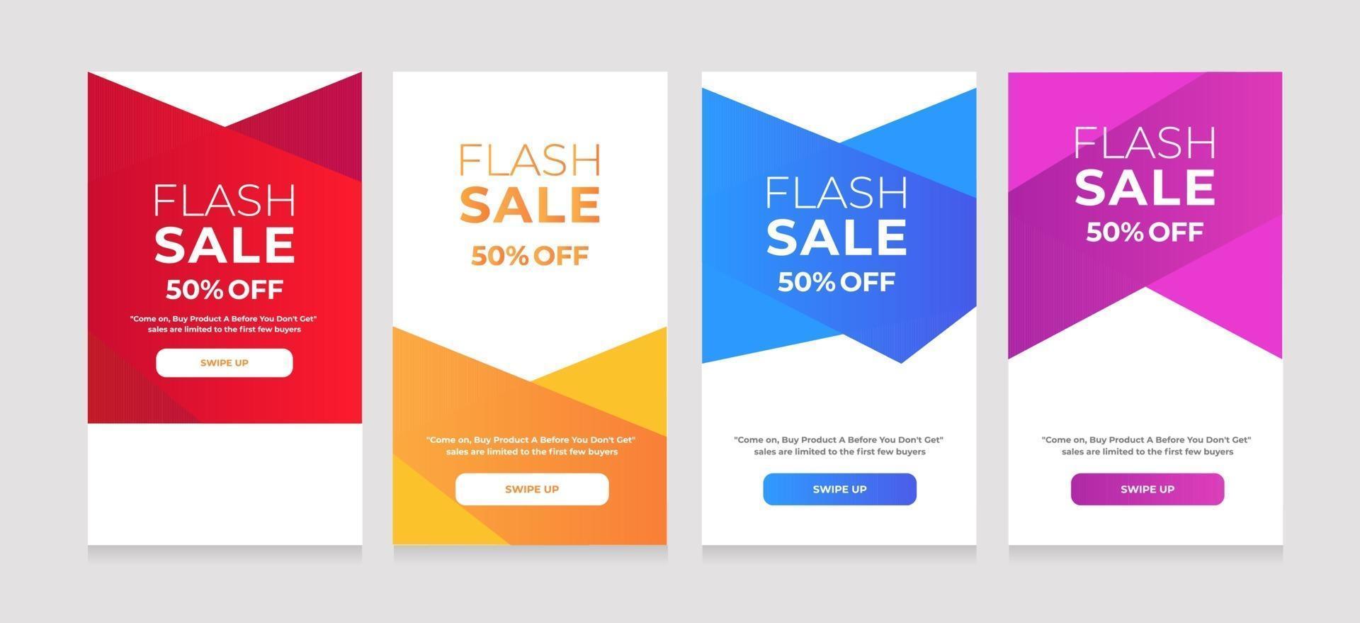 Flash Sale 50 Off Modern Dynamic Style vector