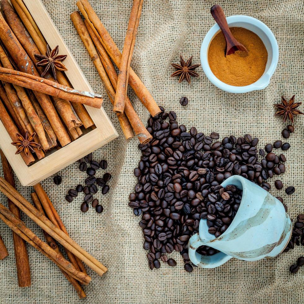 Coffee, cinnamon, and anise photo