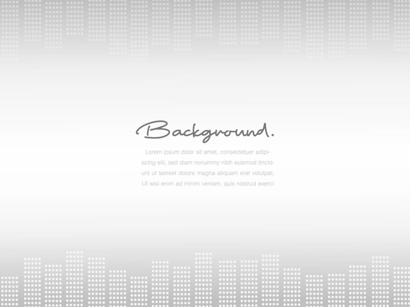 Abstract white and grey tone background with copyspace with shapes vector