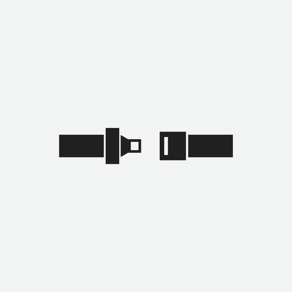 vector illustration of seat belt icon for grahic and web design