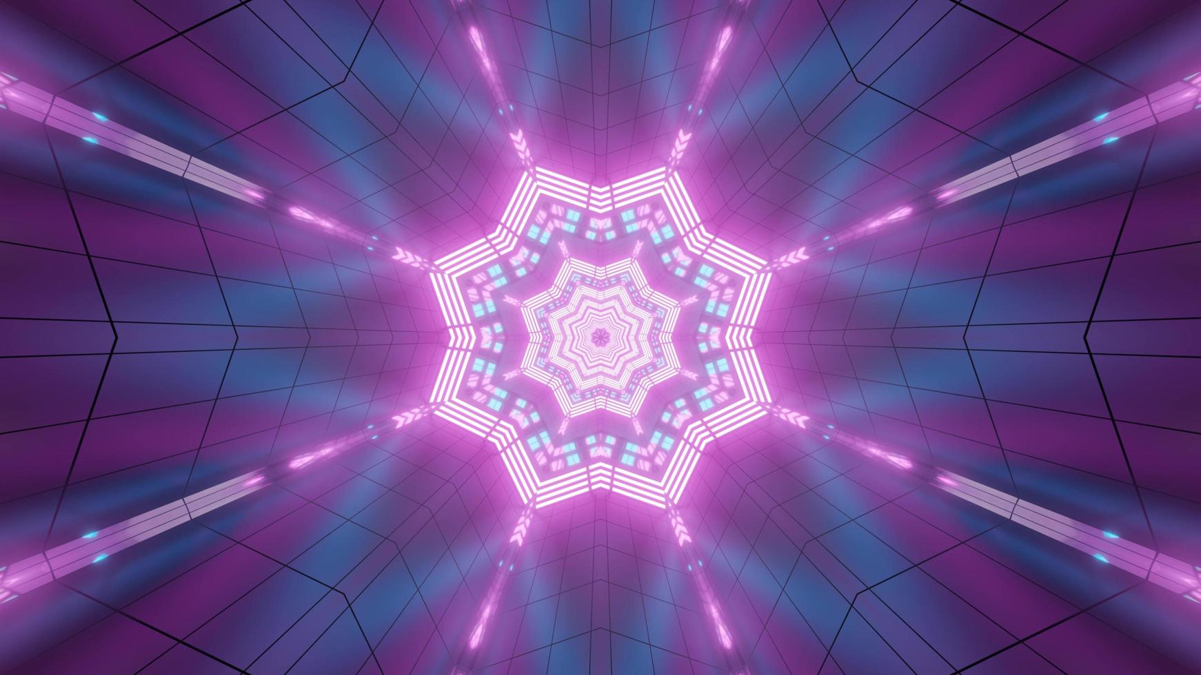 Colorful 3D kaleidoscope design illustration for background or texture photo