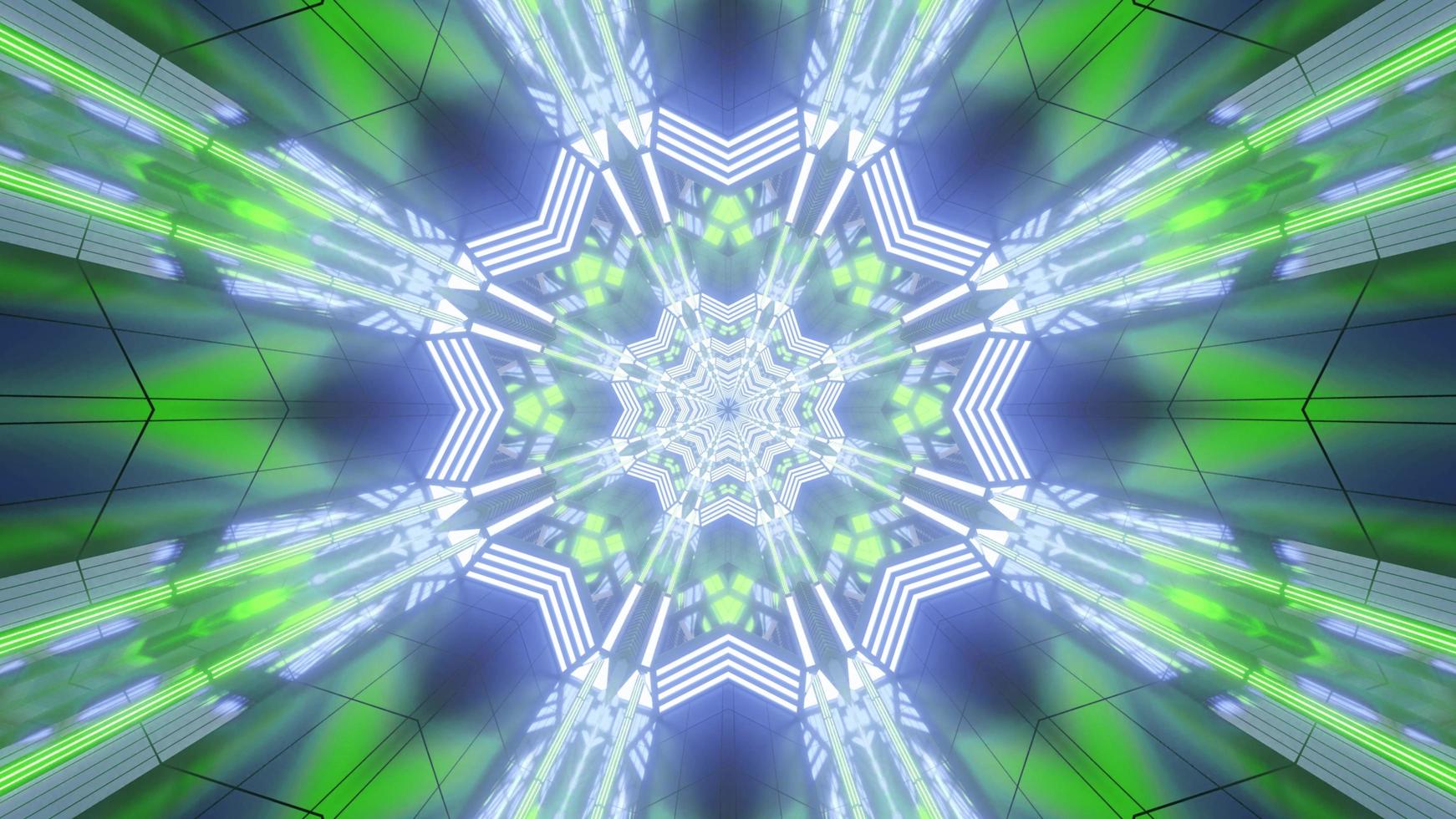 Colorful 3D kaleidoscope design illustration for background or texture photo