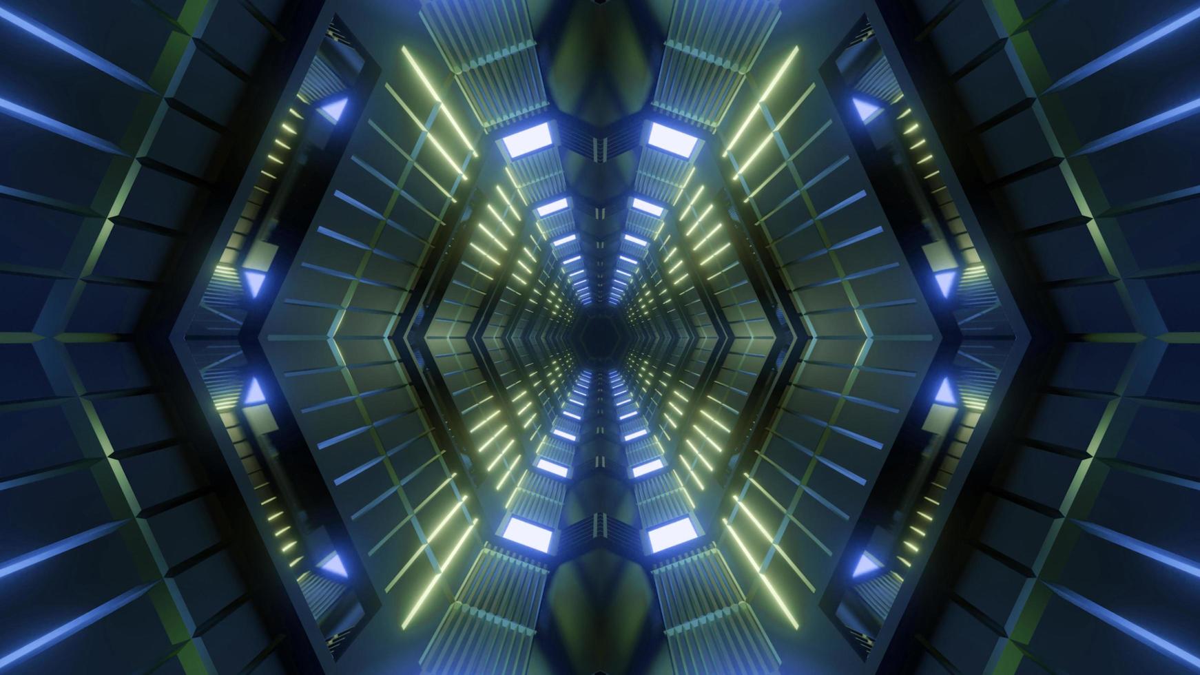 3D kaleidoscope design illustration for background or texture photo
