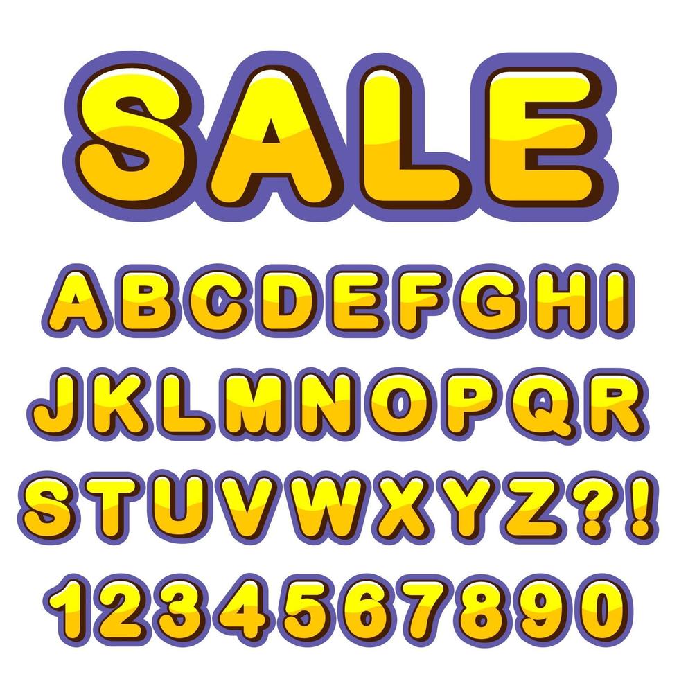 Letter Alphabet With Numbers Modern Style Design vector