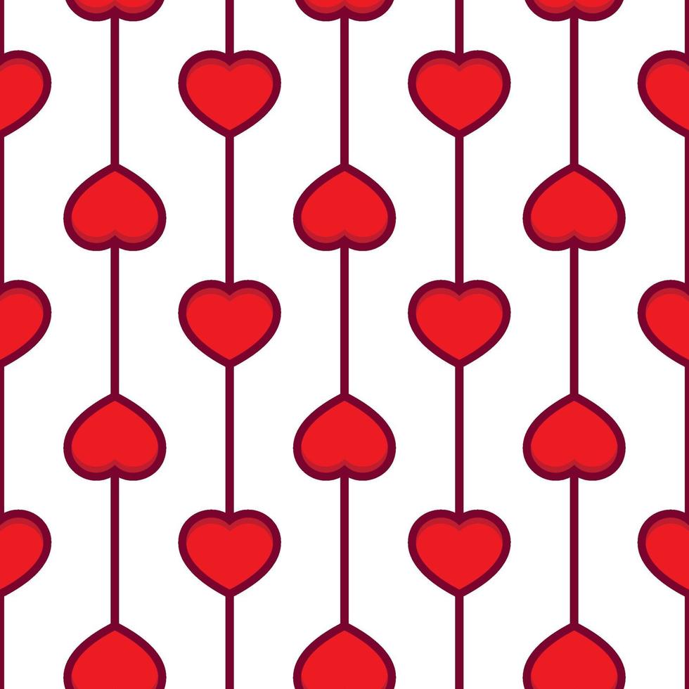 Love heart seamless pattern vector