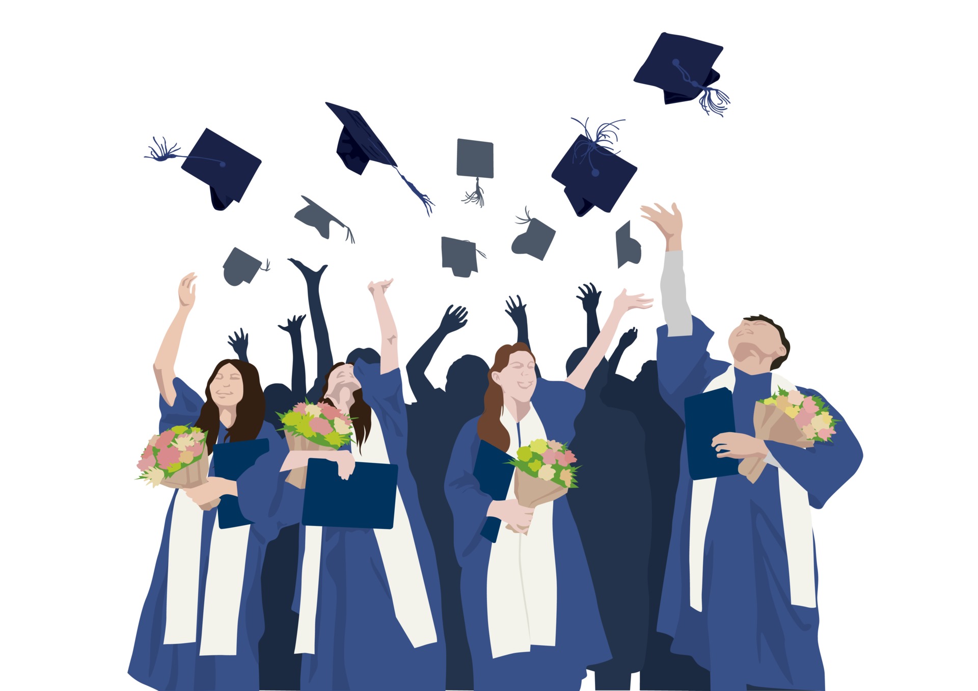 graduation illustration free download
