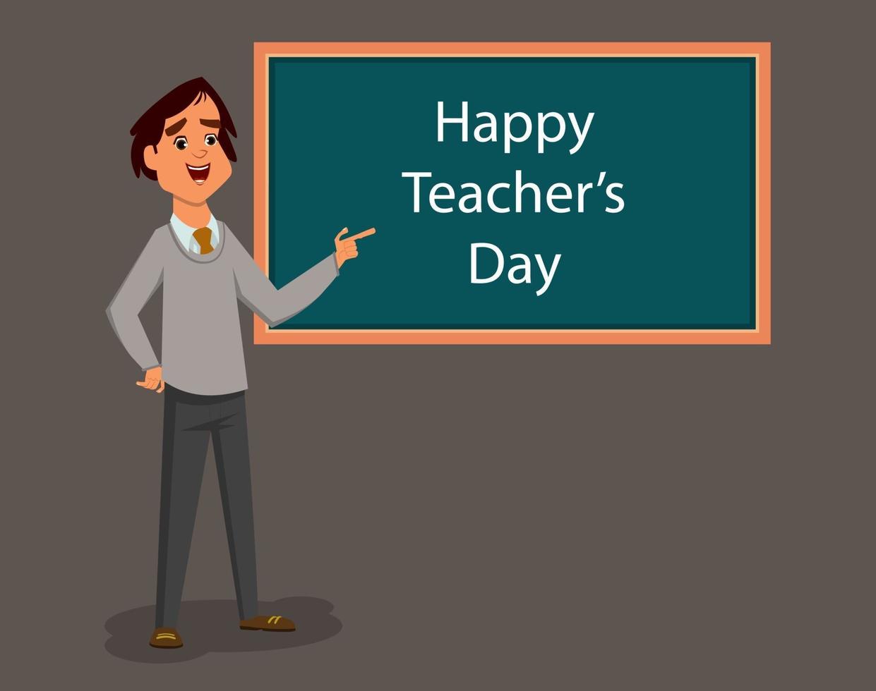 world teachers day flat illustration vector