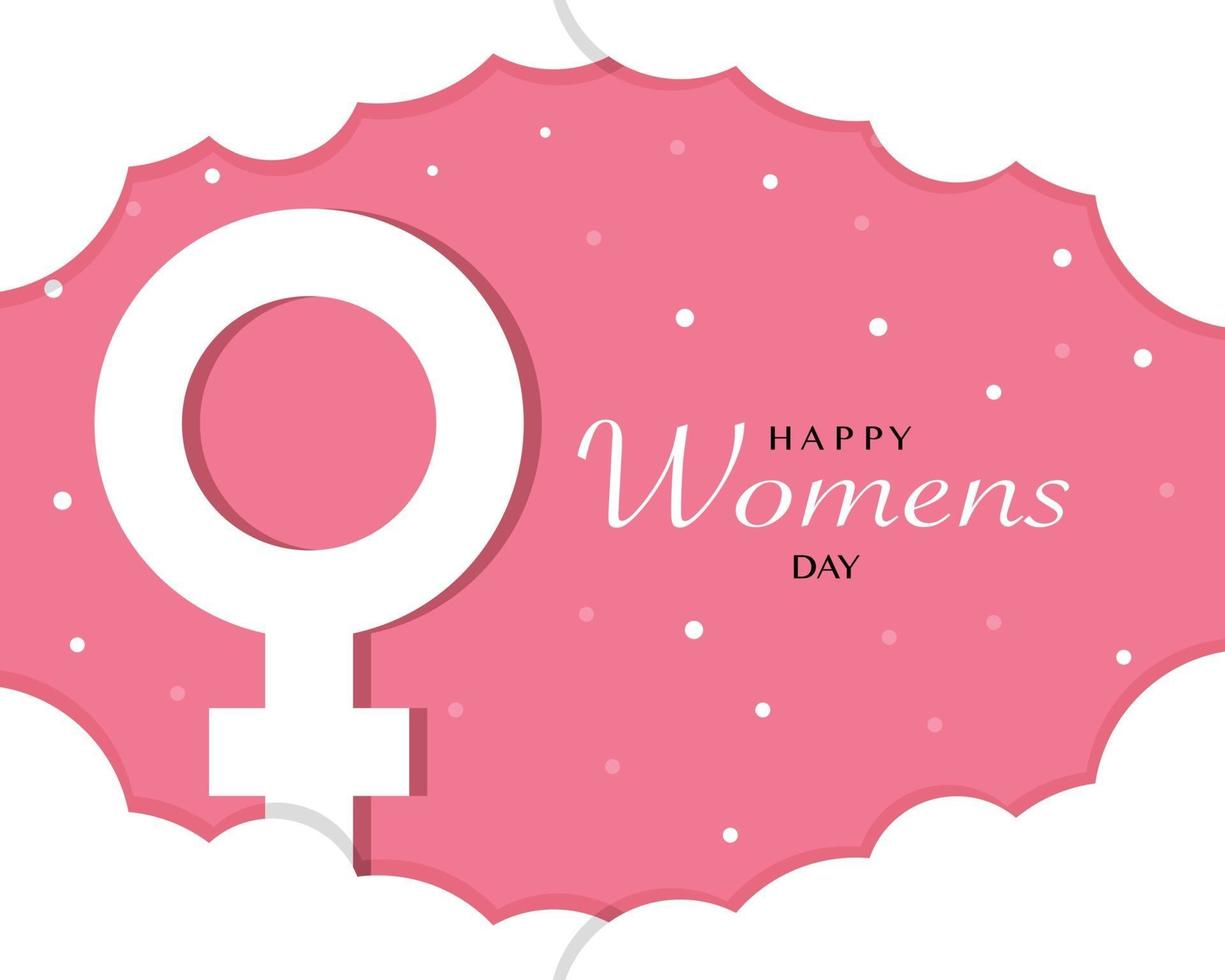 Happy Womens Day Tempate Vector