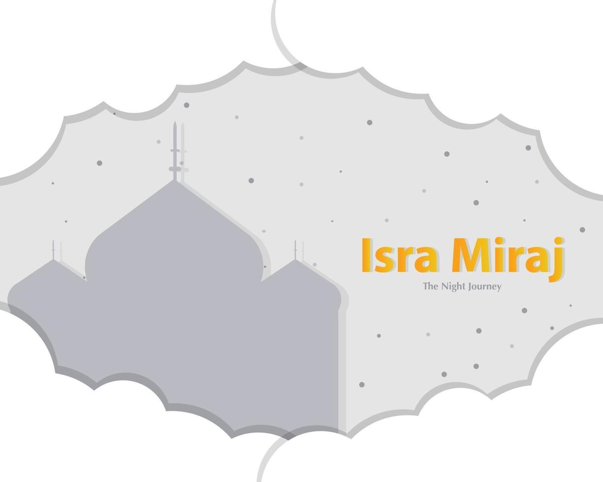 vector de plantilla de fondo de isra miraj