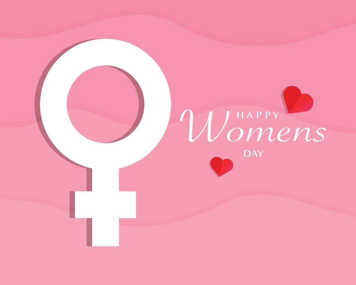 Happy Womens Day In Paper Style Vector