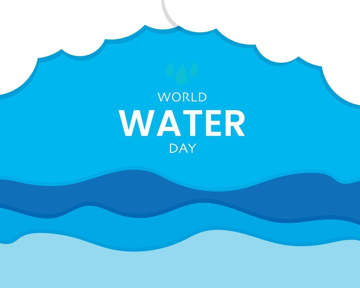 World Water Day Template Vector