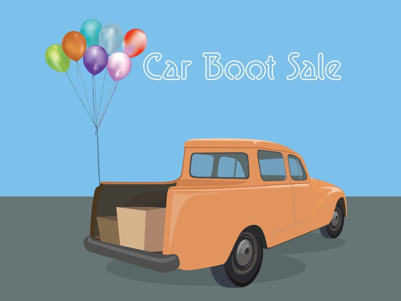 Car Boot Sale illustration graphic vector