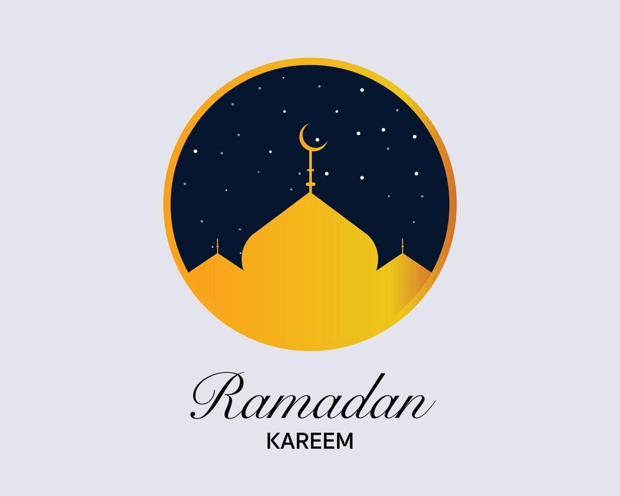 vector de tarjeta de felicitación de ramadan kareem