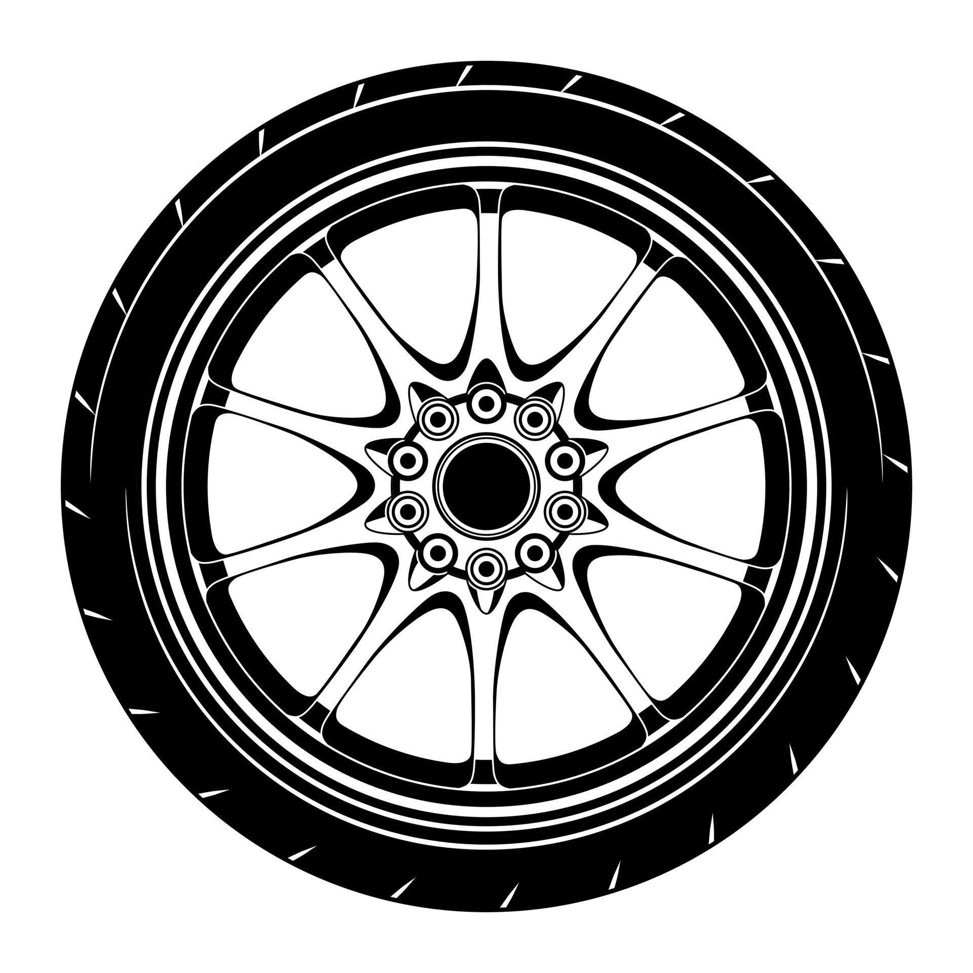 Car wheel illustration for conceptual design 2027280 Vector Art at Vecteezy