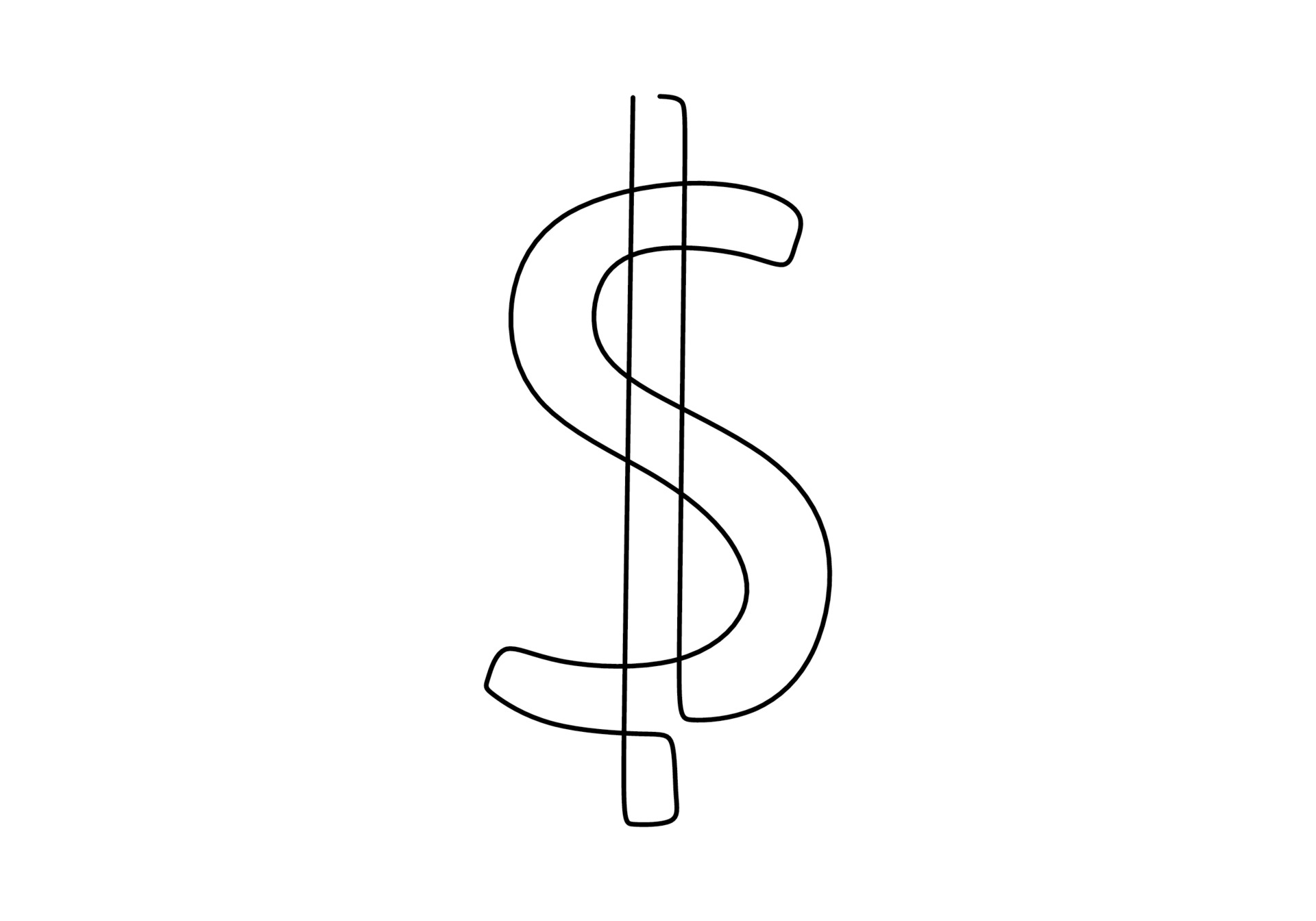 Dollar sign drawing deals