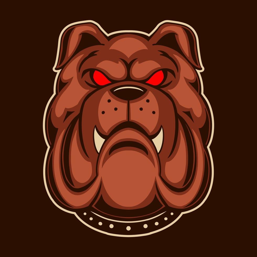 bulldog vector illustration design isolated on dark background