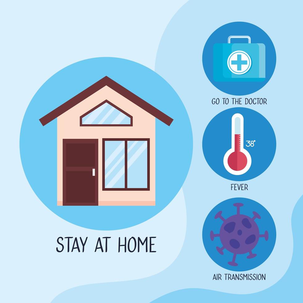 Coronavirus prevention campaign infographic vector