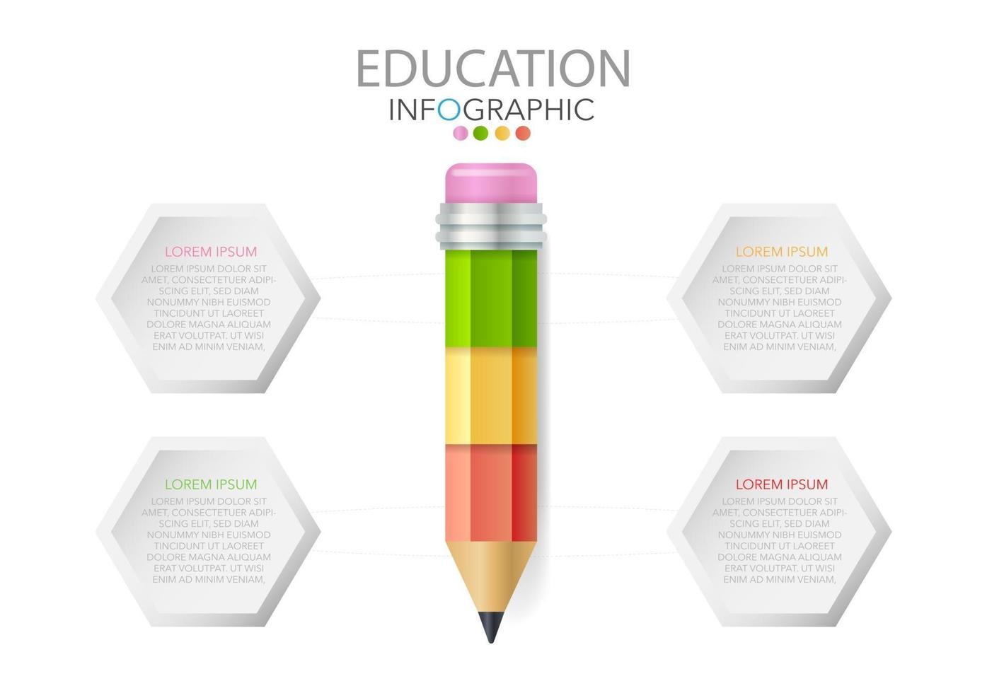 Infographic template in four steps, Template for diagram, graph, presentation and chart. vector