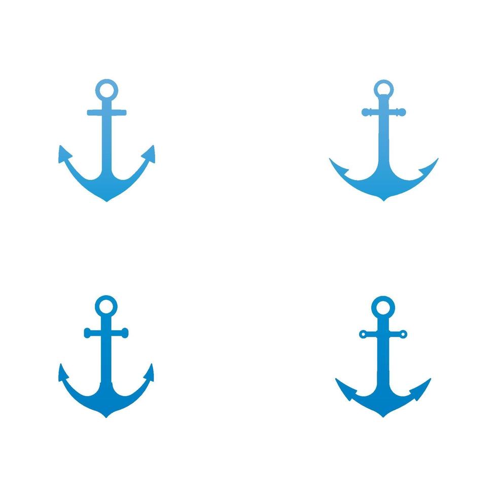 Anchor Logo illustration vector design