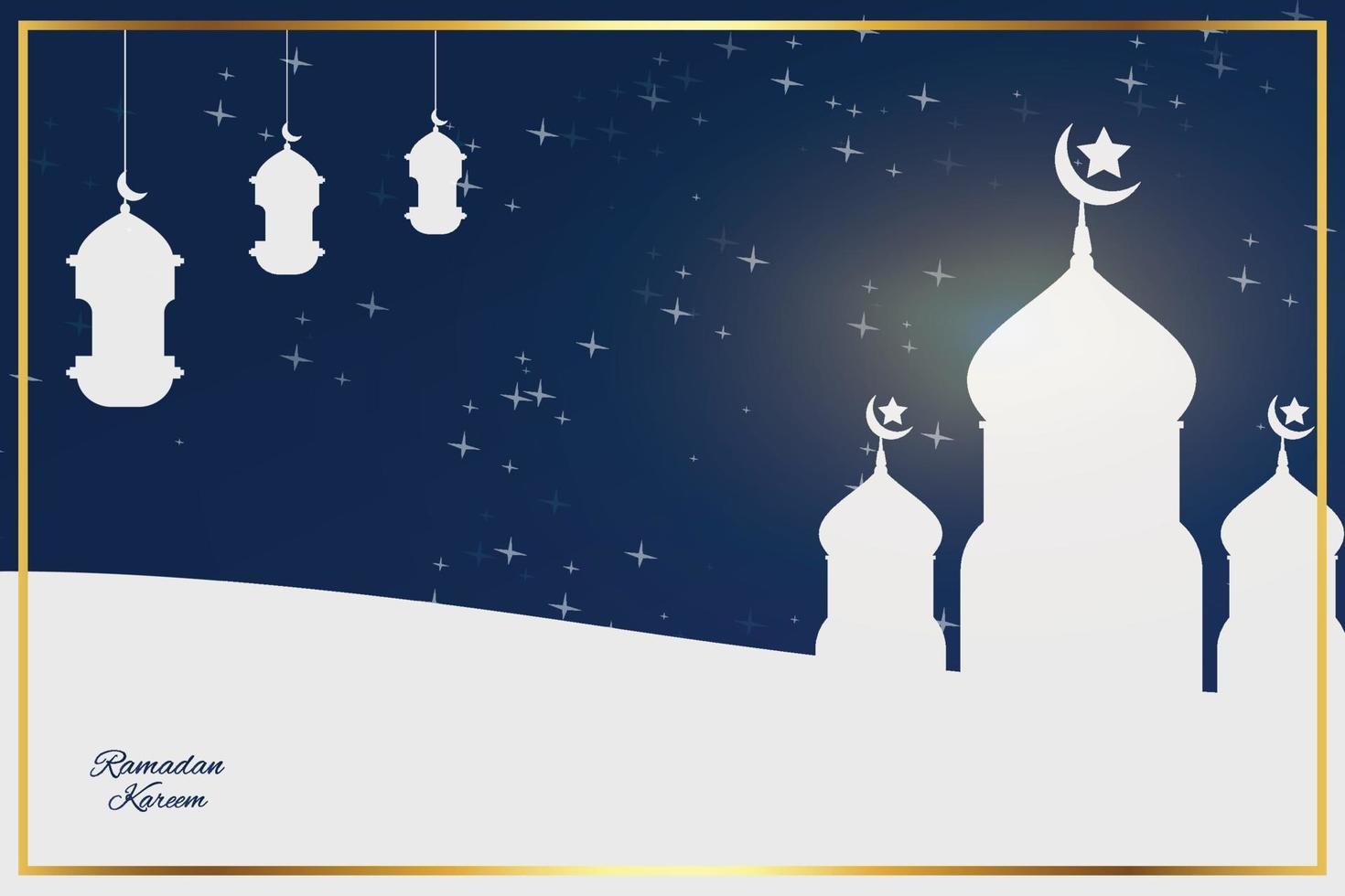 Design background ramadan kareem vector