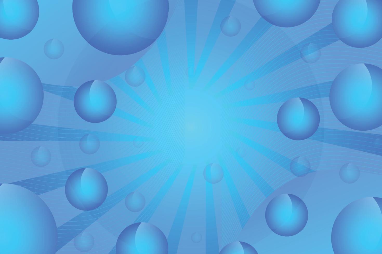 Blue 3D balls background vector