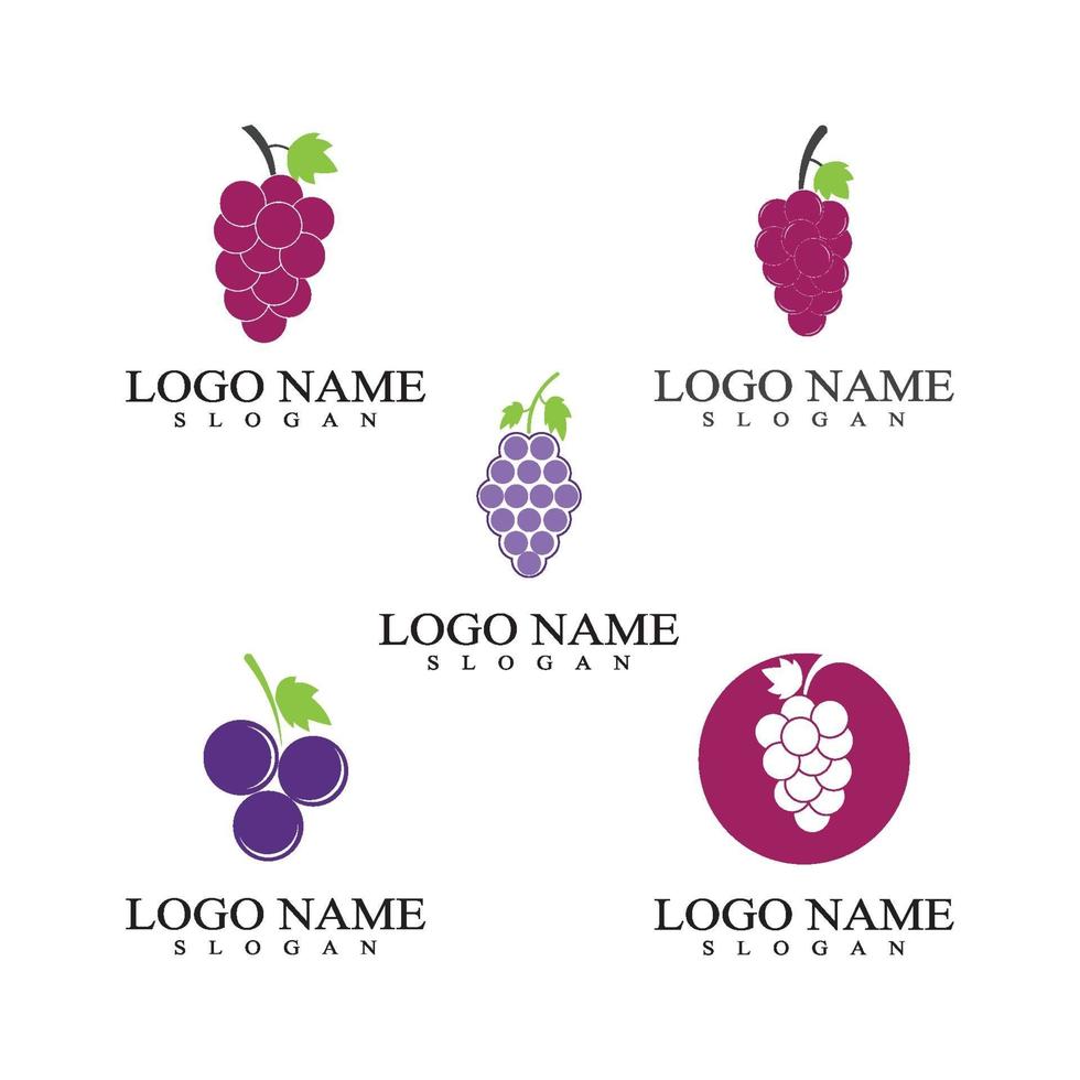 Grapes vector icon illustration design