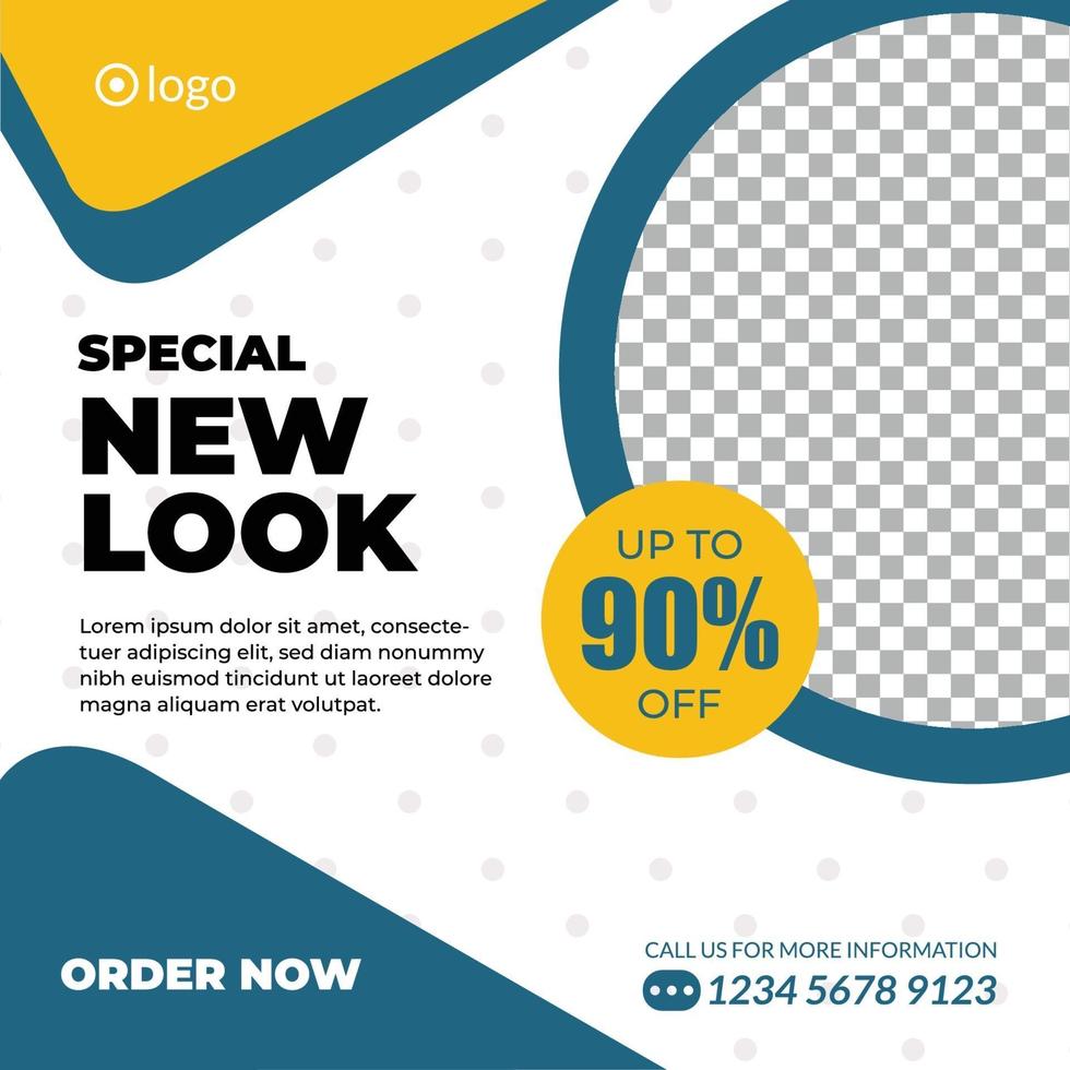 New Look Fashion Sale Social Media Banner vector