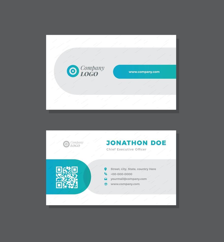 Corporate Business Card Design or Visiting Card And Personal Business Card vector