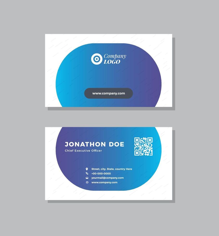 Corporate Business Card Design or Visiting Card And Personal Business Card vector