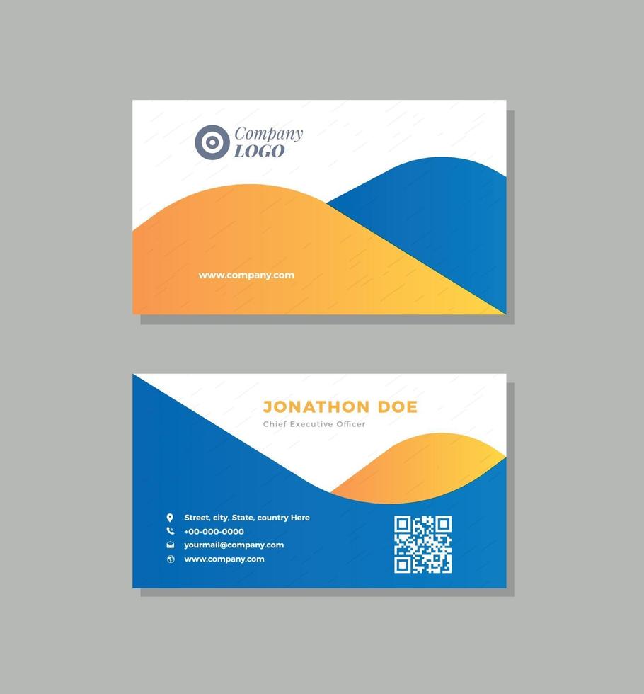 Corporate Business Card Design or Visiting Card And Personal Business Card vector