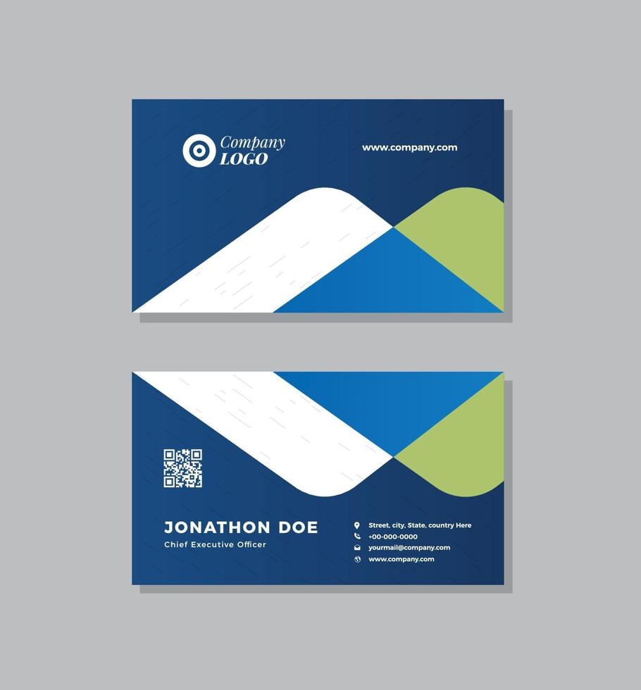 Corporate Business Card Design or Visiting Card And Personal Business Card vector