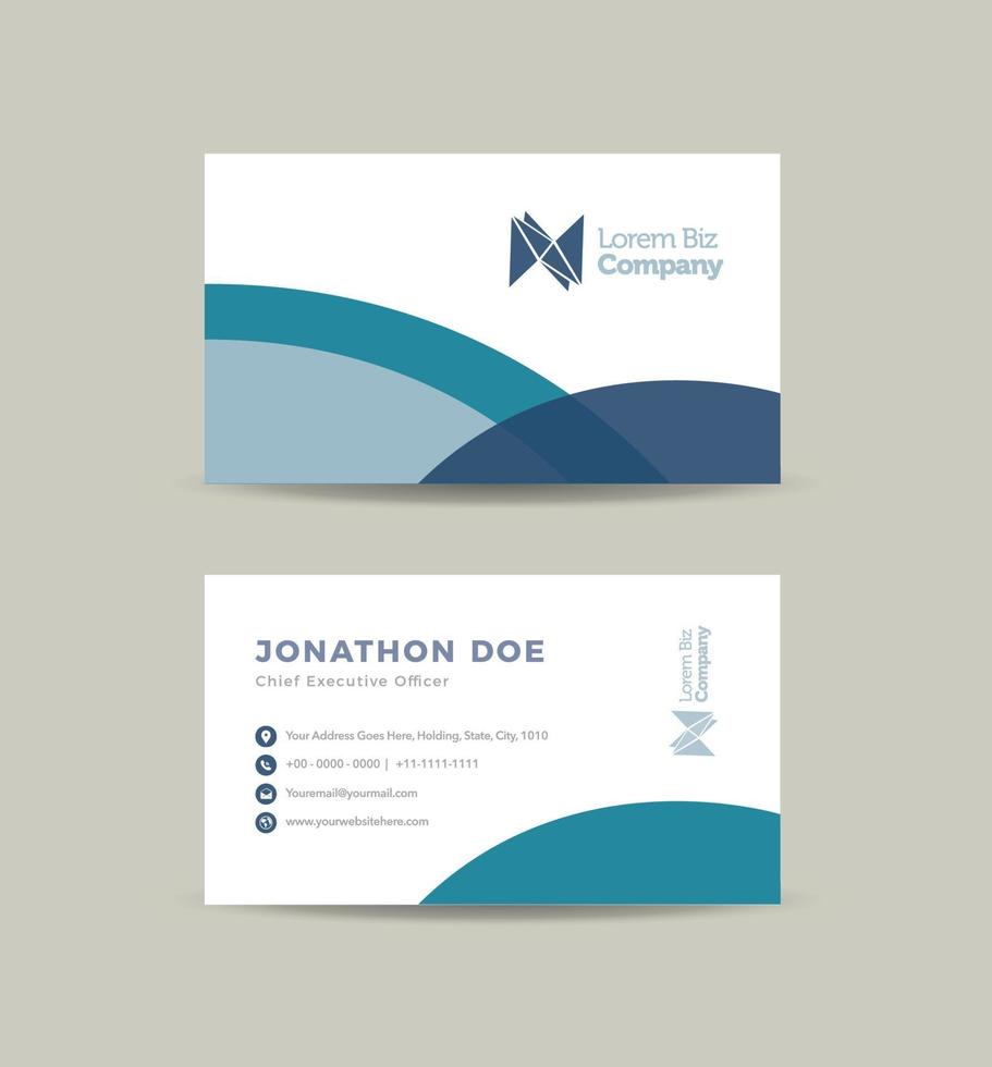 Corporate Business Card Design or Visiting Card And Personal Business Card vector