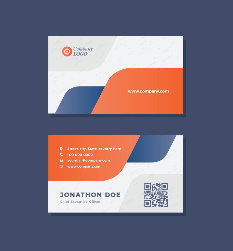 Corporate Business Card Design or Visiting Card And Personal Business Card vector