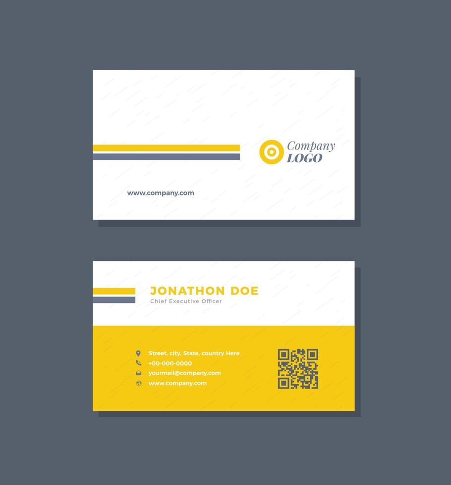 Corporate Business Card Design or Visiting Card And Personal Business Card vector