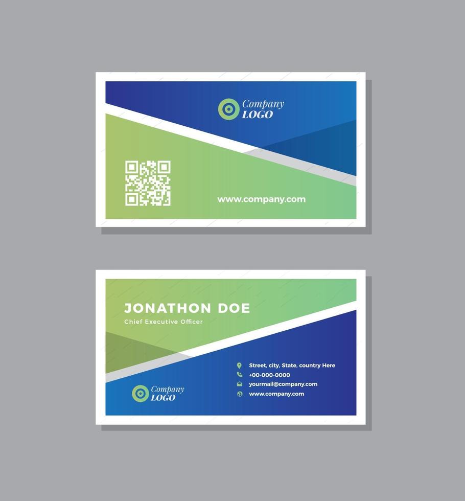 Corporate Business Card Design or Visiting Card And Personal Business Card vector