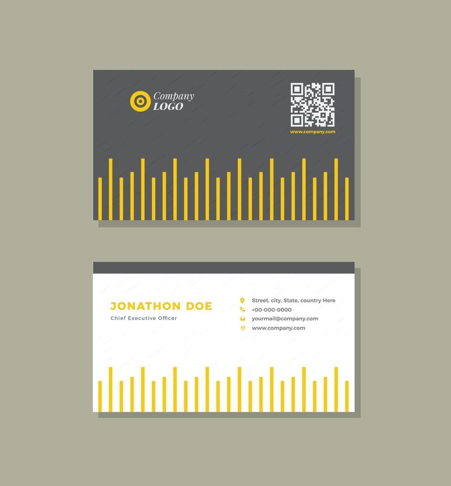 Corporate Business Card Design or Visiting Card And Personal Business Card vector