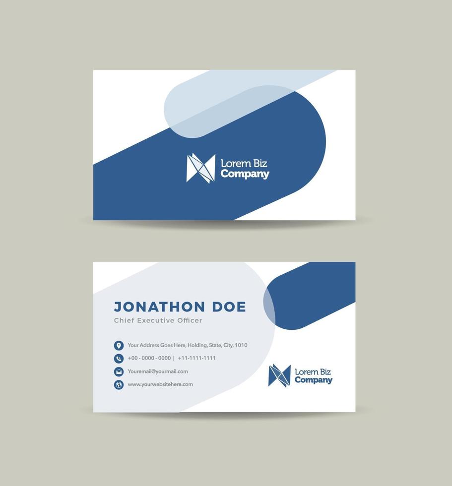 Corporate Business Card Design or Visiting Card And Personal Business Card vector