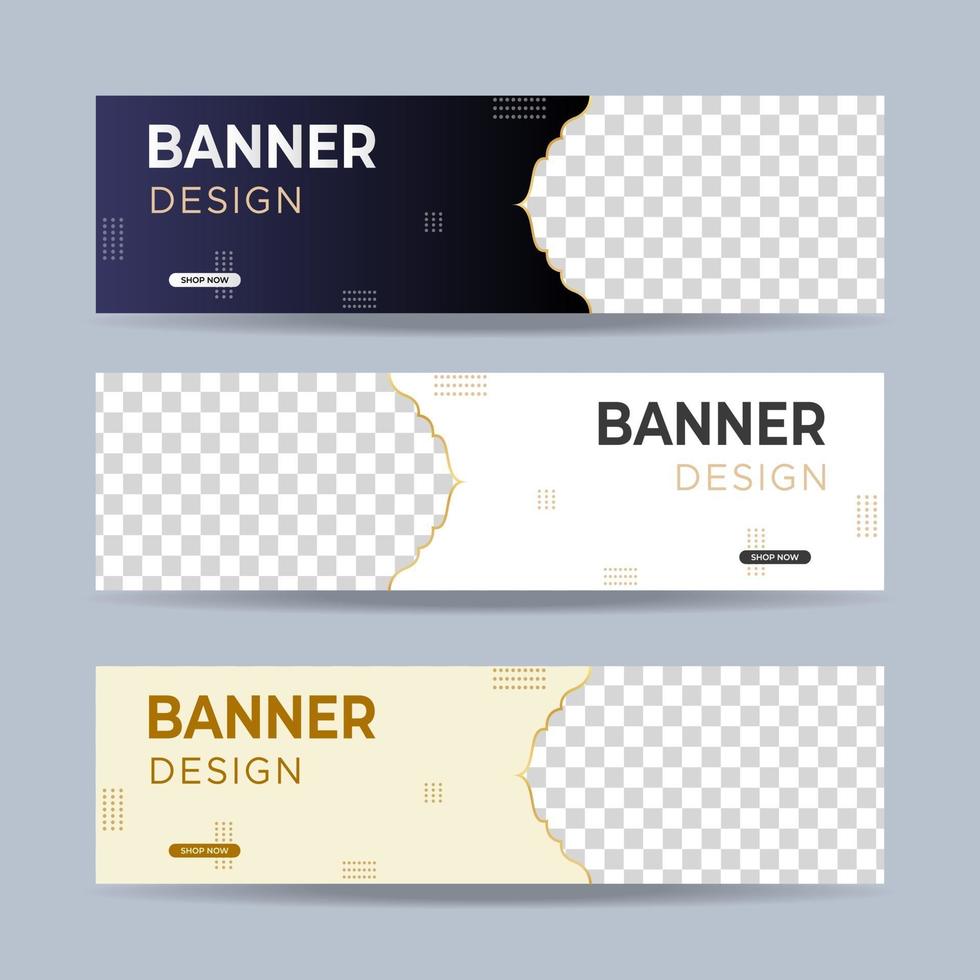 Modern banners template design. Vector EPS 10