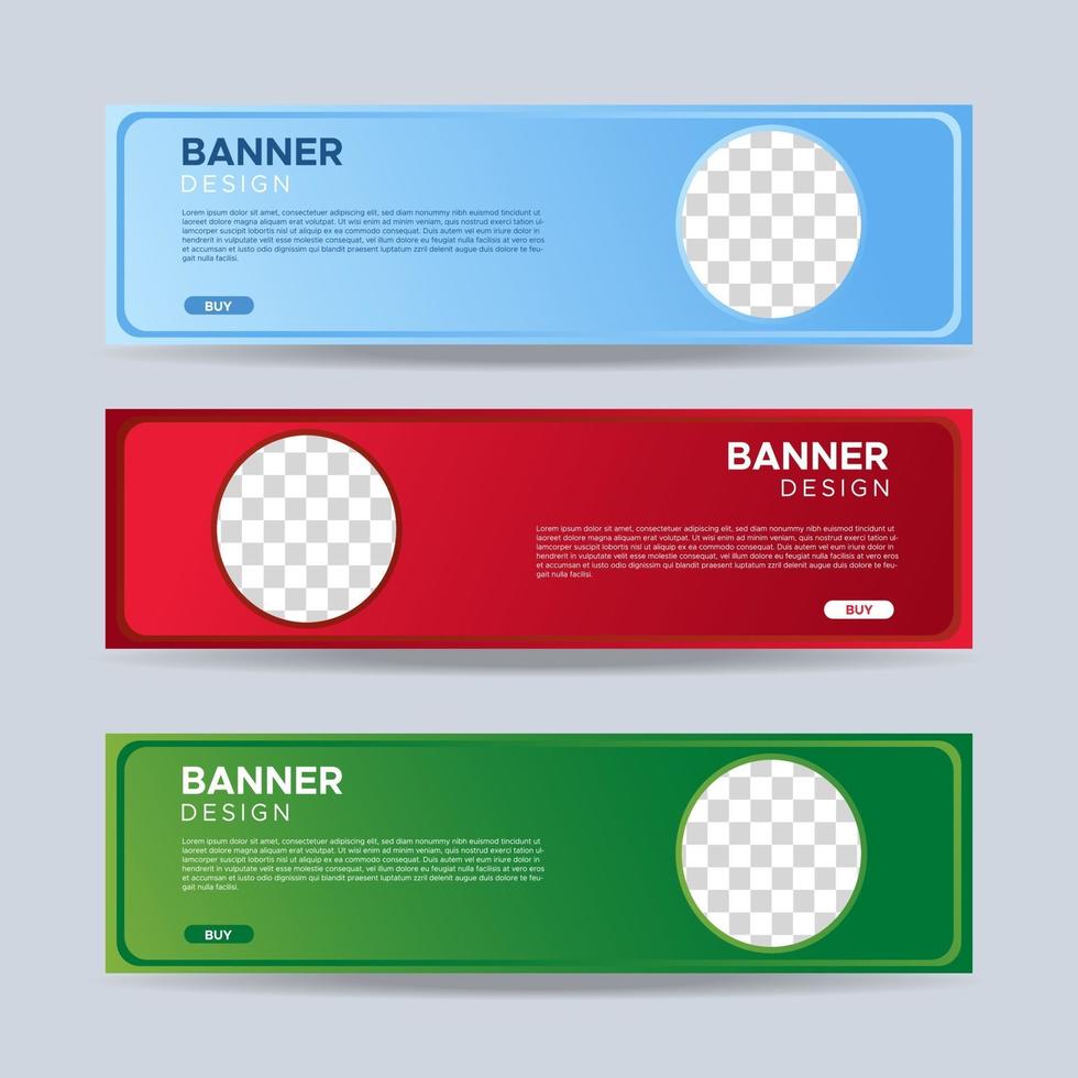 Abstract banners template design. Vector EPS 10