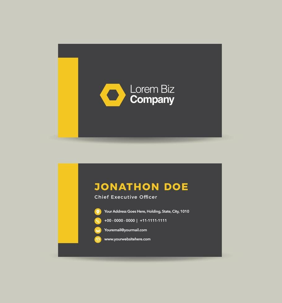Corporate Business Card Design or Visiting Card And Personal Business Card vector