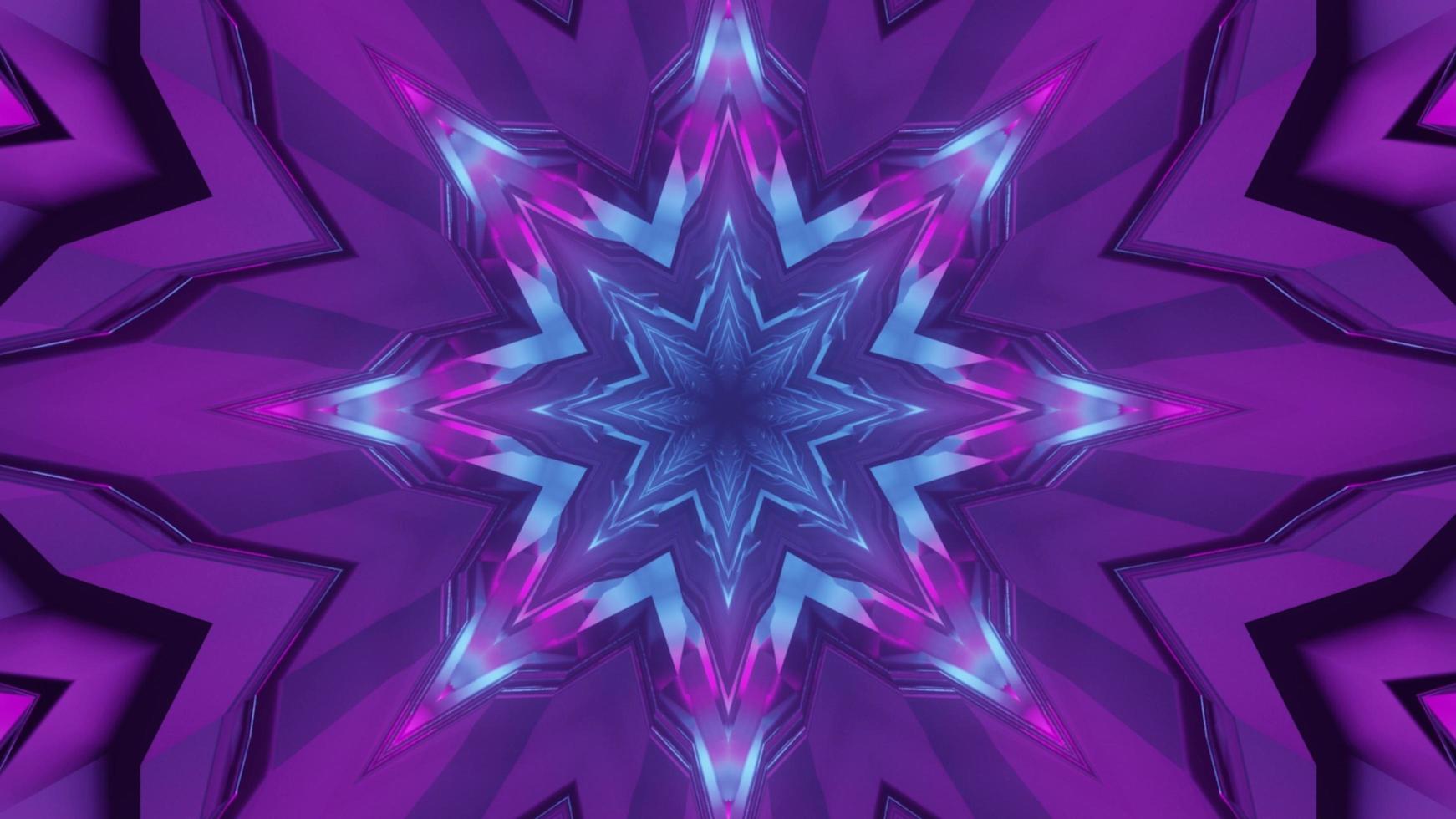 Colorful 3D kaleidoscope design illustration for background or texture photo