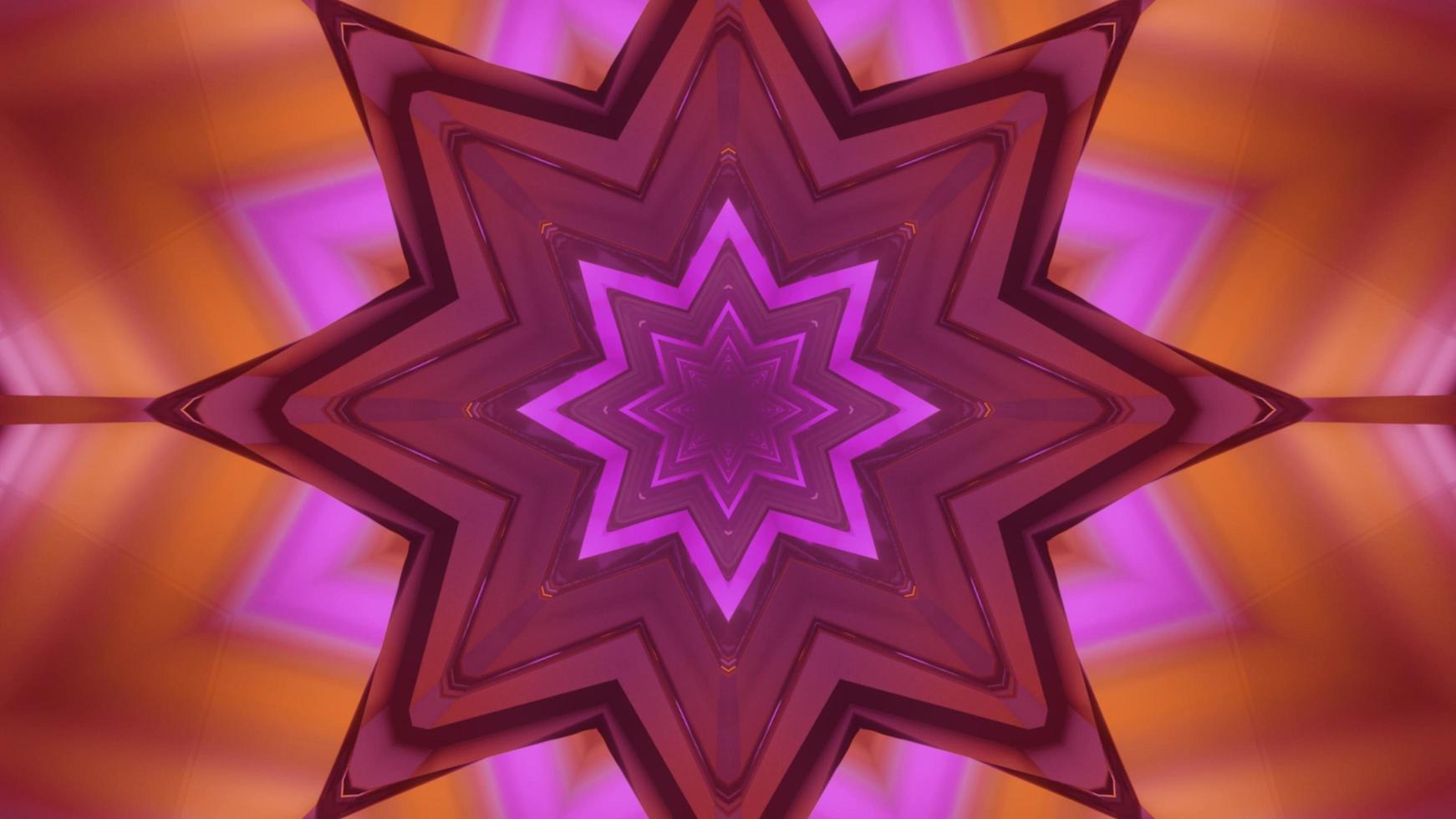 Colorful 3D kaleidoscope design illustration for background or texture photo
