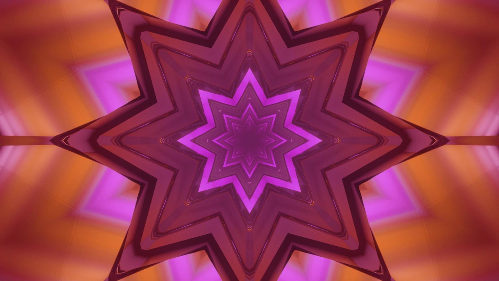 Colorful 3D kaleidoscope design illustration for background or texture photo