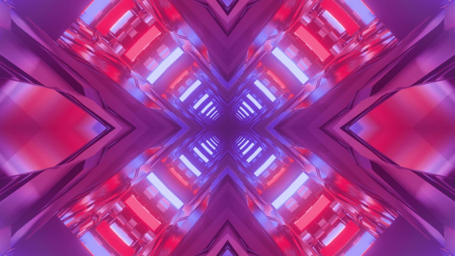 Colorful 3D kaleidoscope design illustration for background or texture photo