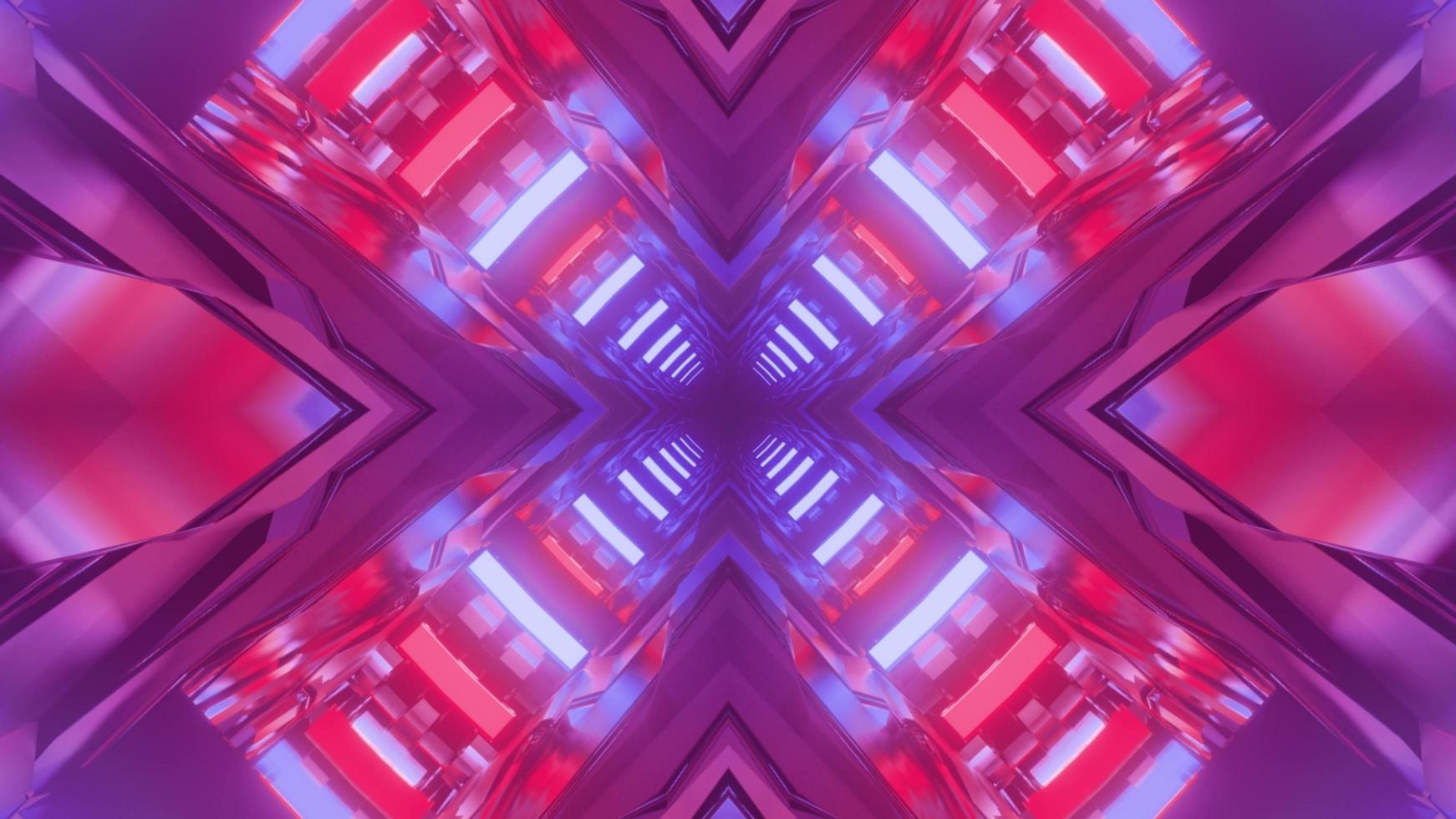 Colorful 3D kaleidoscope design illustration for background or texture photo