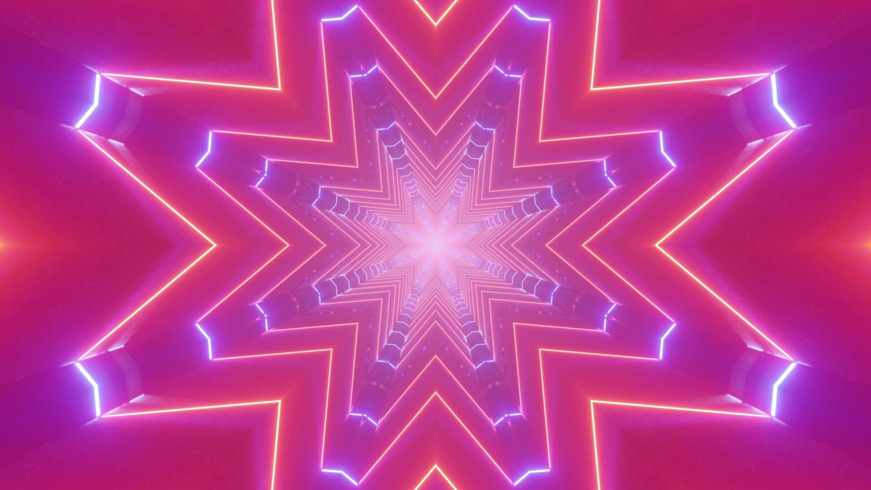 Colorful 3D kaleidoscope design illustration for background or texture photo
