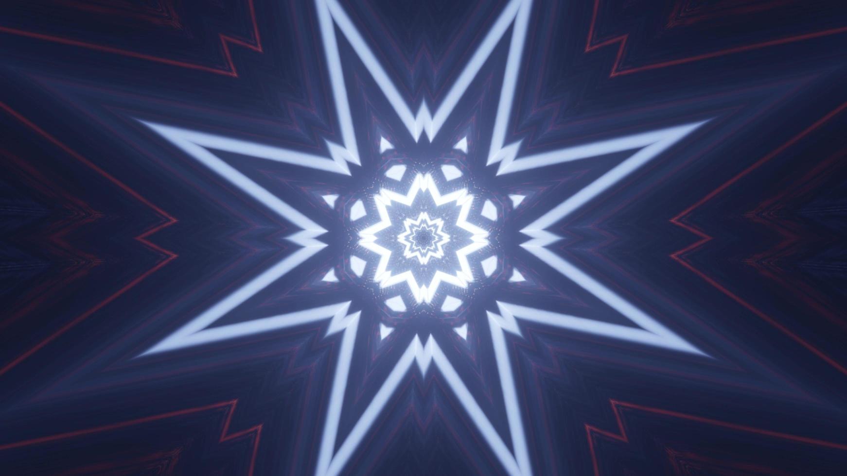 Colorful 3D kaleidoscope design illustration for background or texture photo