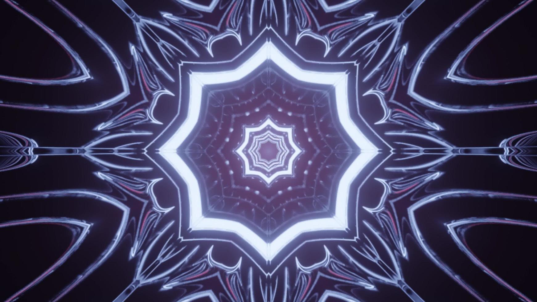 Colorful 3D kaleidoscope design illustration for background or texture photo
