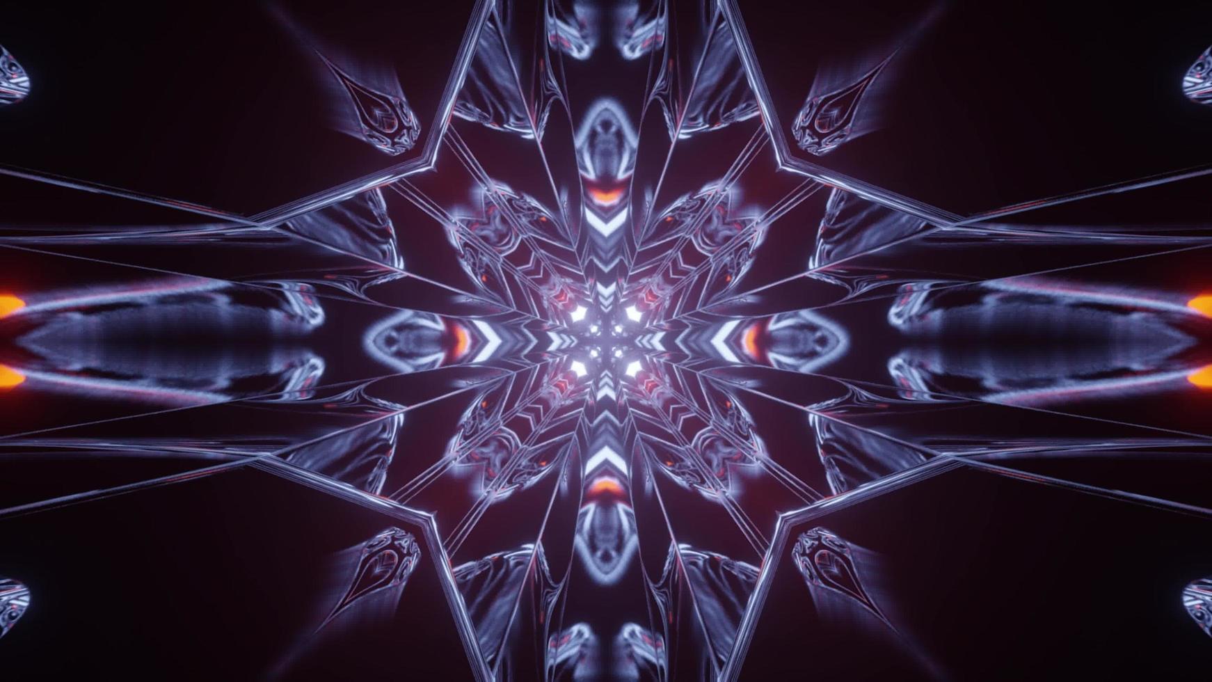 Colorful 3D kaleidoscope design illustration for background or texture photo