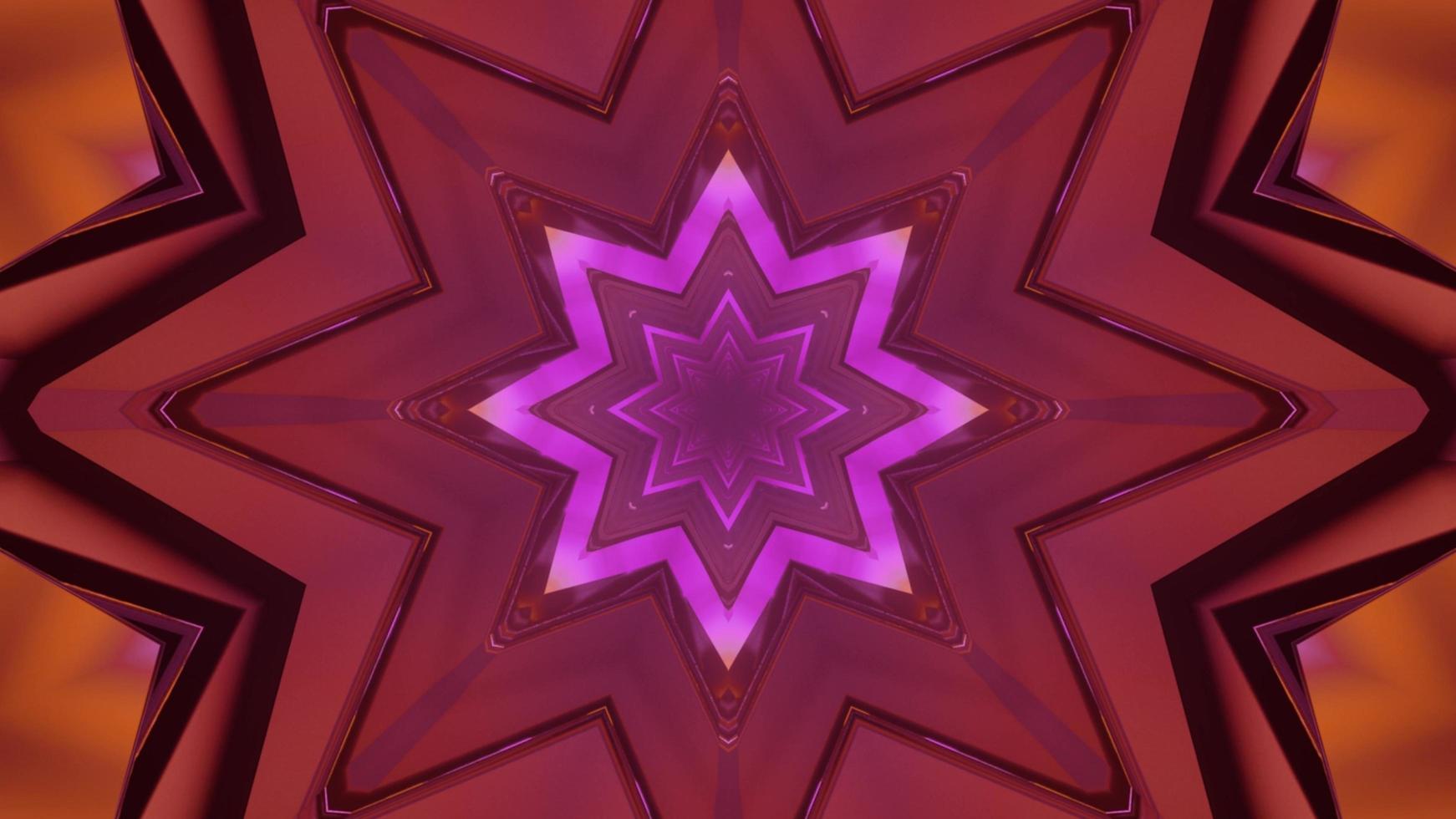 Colorful 3D kaleidoscope design illustration for background or texture photo